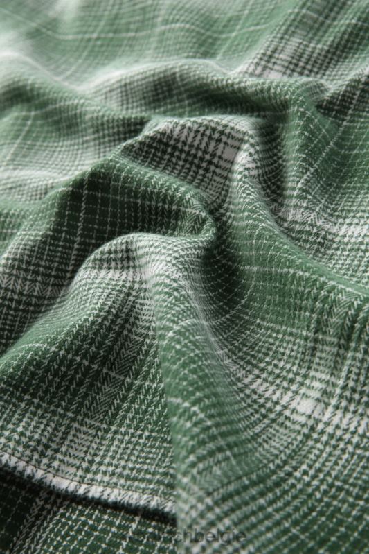 cruiser flanellen geruit overhemd Woolrich Heren 8TTN0666 groene vink kleding
