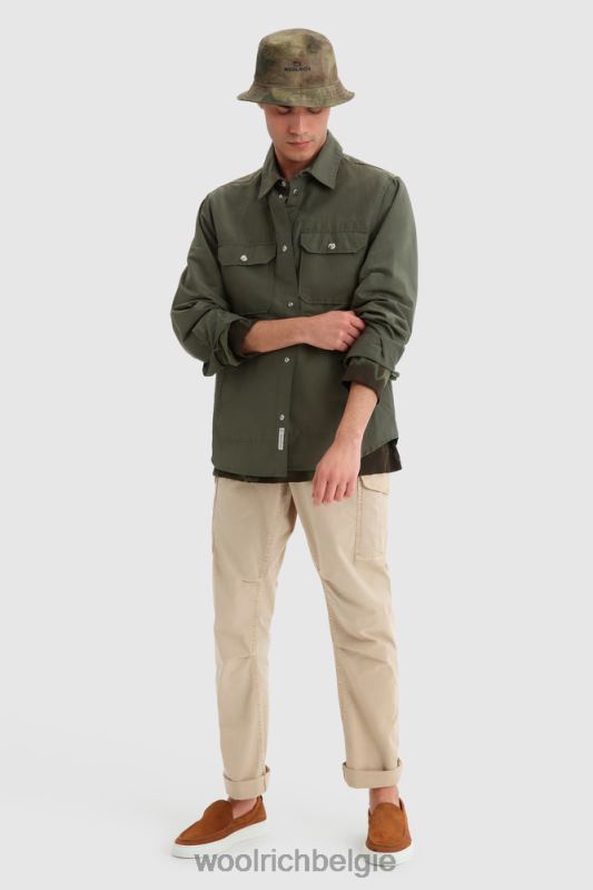 cruiser-overshirt van licht eco-ramar Woolrich Heren 8TTN0790 klimop groen kleding