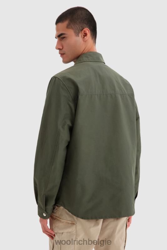 cruiser-overshirt van licht eco-ramar Woolrich Heren 8TTN0790 klimop groen kleding