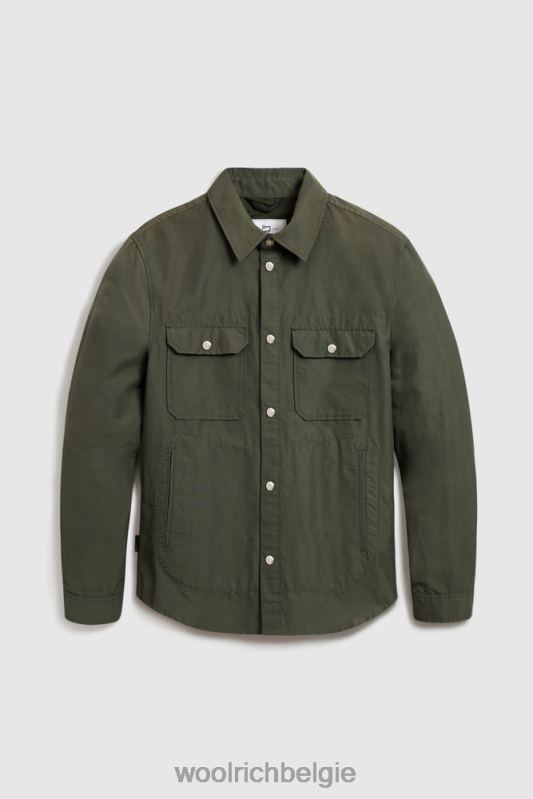 cruiser-overshirt van licht eco-ramar Woolrich Heren 8TTN0790 klimop groen kleding