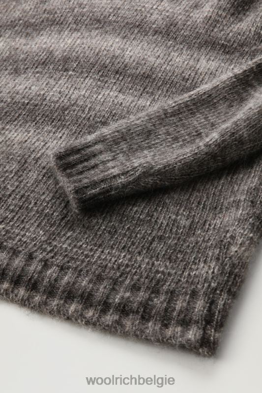degrade coltrui van alpacawol en katoenmix Woolrich vrouwen 8TTN0266 houtskool melange kleding