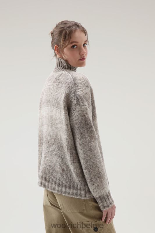 degrade coltrui van alpacawol en katoenmix Woolrich vrouwen 8TTN0274 goud kaki kleding