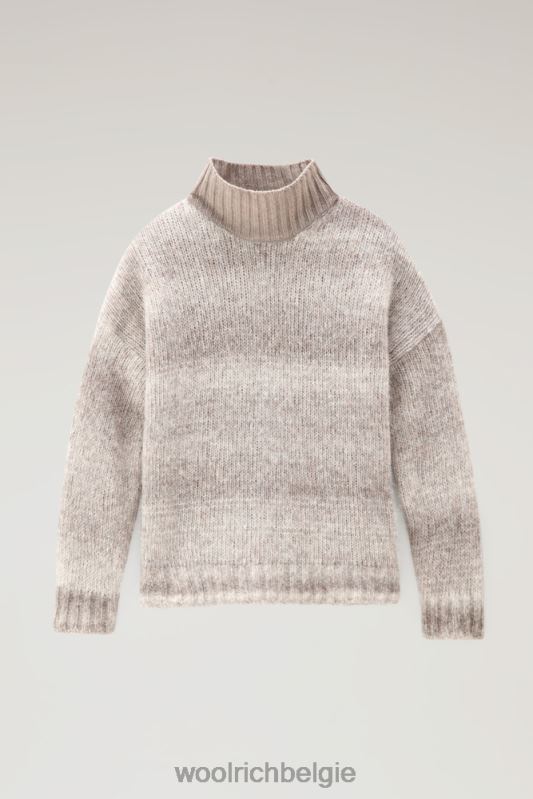 degrade coltrui van alpacawol en katoenmix Woolrich vrouwen 8TTN0274 goud kaki kleding