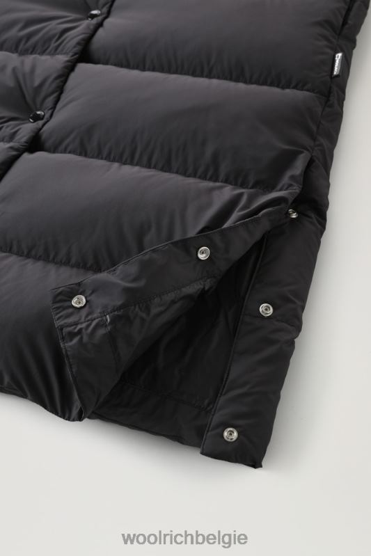 ellis lang microvezelvest Woolrich vrouwen 8TTN0321 zwart kleding