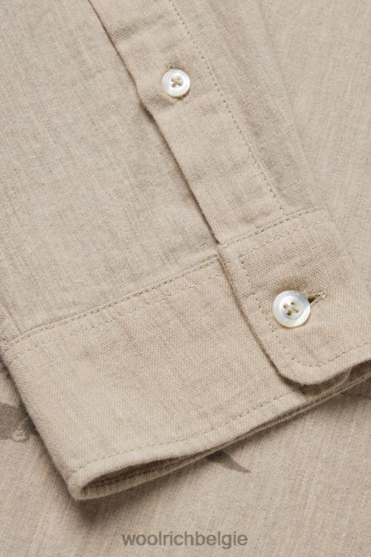flanellen overhemd met westernprint-een dezer dagen Woolrich Heren 8TTN0538 zand kleding