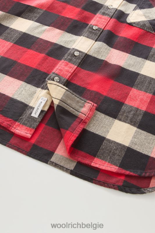 flanellen overhemd van Trails Woolrich Heren 8TTN0391 rode buffel kleding