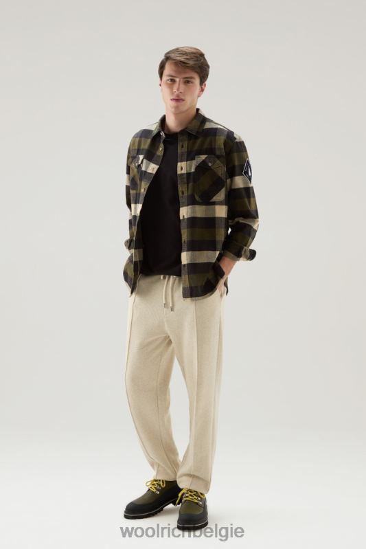 flanellen overhemd van Trails Woolrich Heren 8TTN0431 groene buffel kleding
