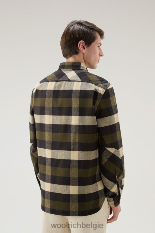 flanellen overhemd van Trails Woolrich Heren 8TTN0431 groene buffel kleding
