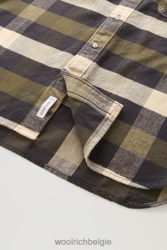 flanellen overhemd van Trails Woolrich Heren 8TTN0431 groene buffel kleding