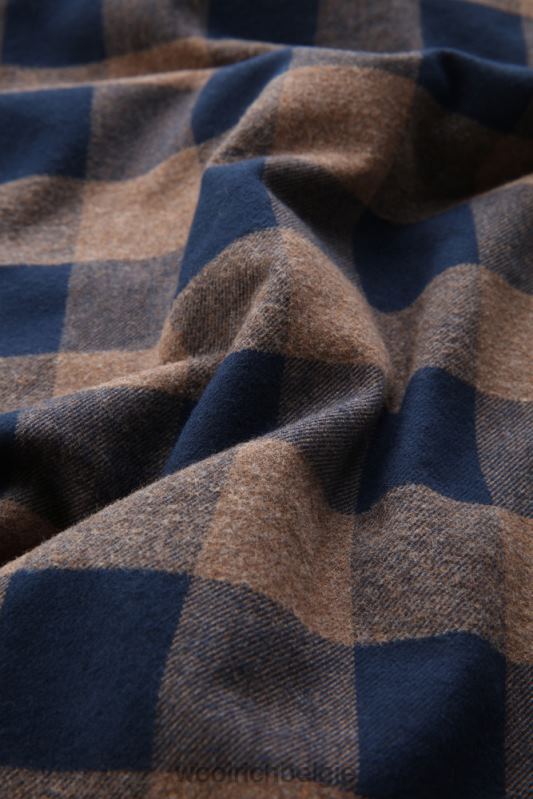 forel run flanellen geruit overhemd Woolrich Heren 8TTN0639 bruine buffel kleding
