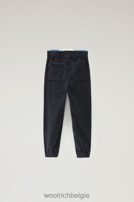 g corduroy broek Woolrich meisjes 8TTN0917 Melton blauw kleding