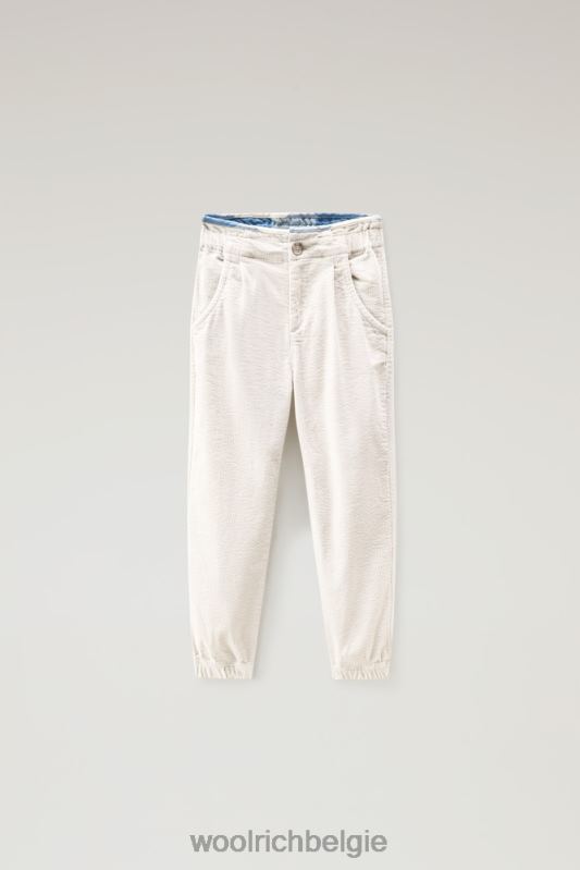 g corduroy broek Woolrich meisjes 8TTN0922 melkachtige crème kleding