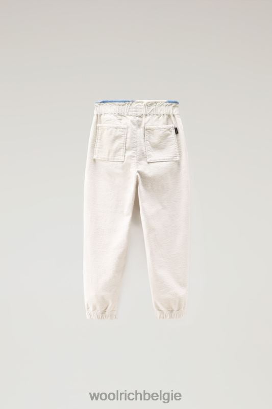 g corduroy broek Woolrich meisjes 8TTN0922 melkachtige crème kleding