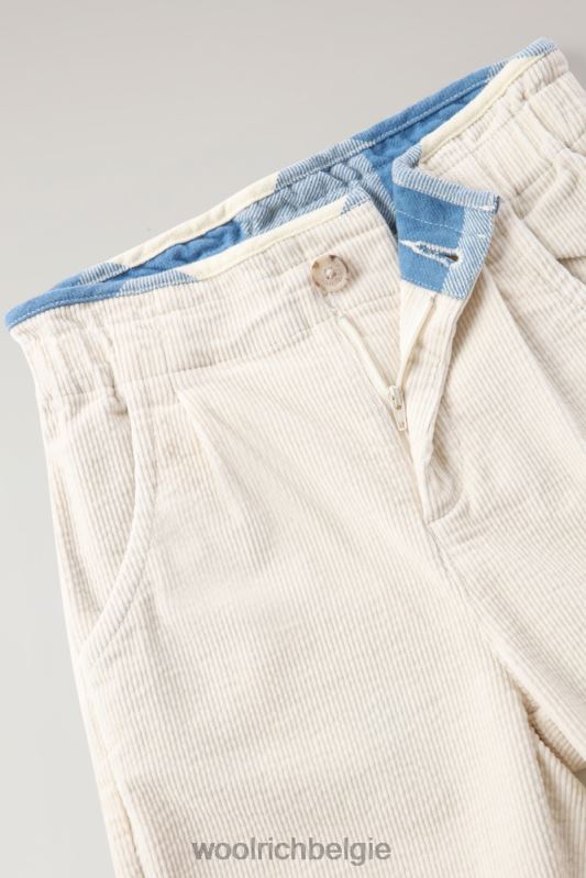 g corduroy broek Woolrich meisjes 8TTN0922 melkachtige crème kleding