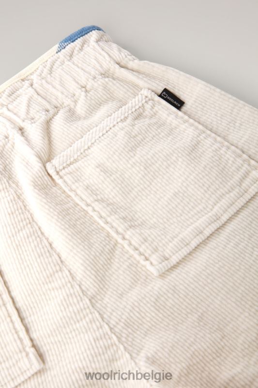 g corduroy broek Woolrich meisjes 8TTN0922 melkachtige crème kleding