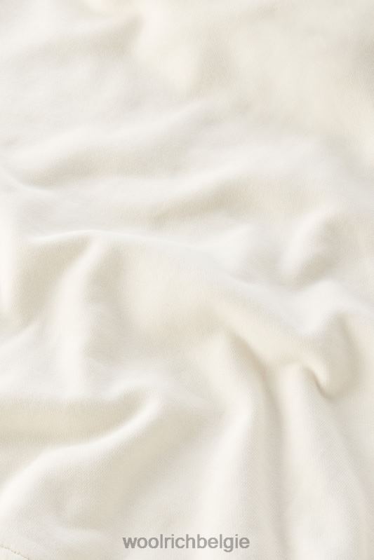 g essentiële hoodie van puur katoen Woolrich meisjes 8TTN0873 melkachtige crème kleding