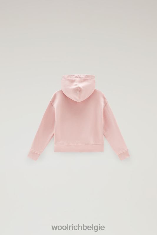 g essentiële hoodie van puur katoen Woolrich meisjes 8TTN0900 snoep roze kleding