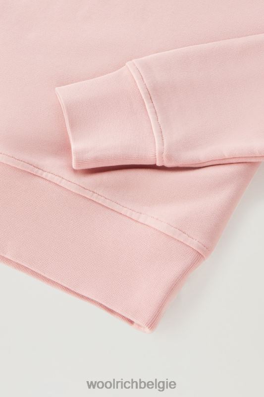 g essentiële hoodie van puur katoen Woolrich meisjes 8TTN0900 snoep roze kleding