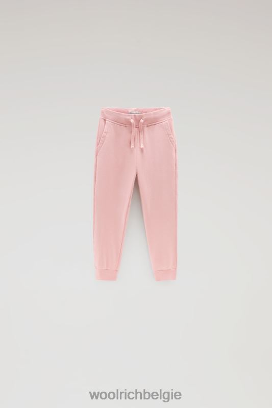 g fleece joggingbroek Woolrich meisjes 8TTN0874 snoep roze kleding