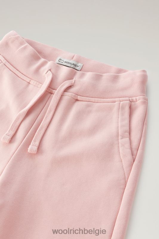 g fleece joggingbroek Woolrich meisjes 8TTN0874 snoep roze kleding
