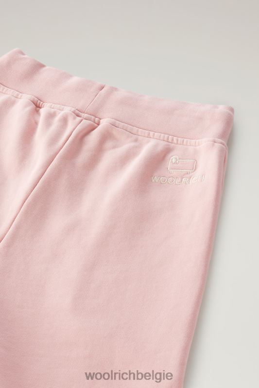 g fleece joggingbroek Woolrich meisjes 8TTN0874 snoep roze kleding