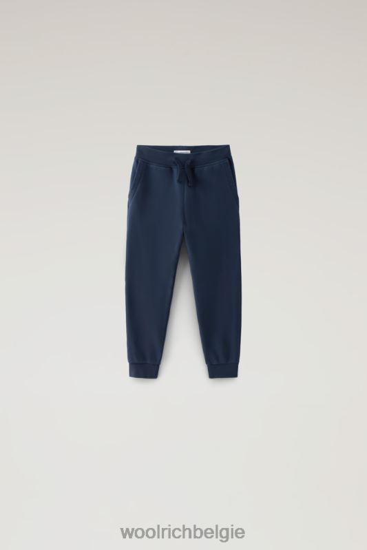 g fleece joggingbroek Woolrich meisjes 8TTN0884 Melton blauw kleding