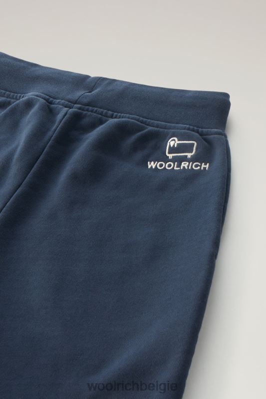 g fleece joggingbroek Woolrich meisjes 8TTN0884 Melton blauw kleding