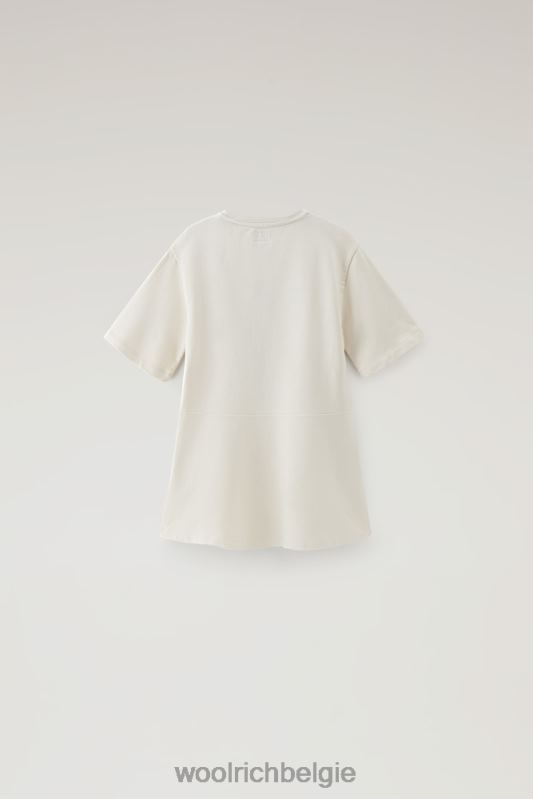 g fleece katoenen zomerjurk Woolrich meisjes 8TTN0871 melkachtige crème kleding