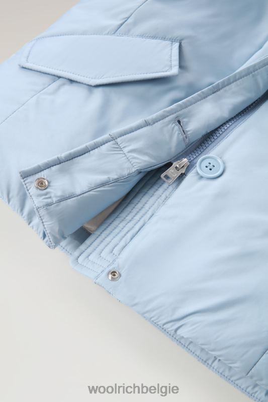 g korte arctic parka met kasjmierbont Woolrich meisjes 8TTN0925 wolk blauw kleding