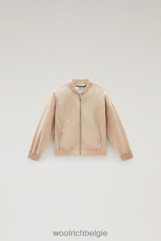g stadsbommenwerper in stedelijk tintje Woolrich meisjes 8TTN0909 veer beige kleding