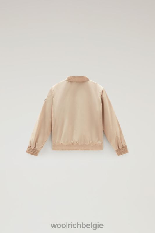 g stadsbommenwerper in stedelijk tintje Woolrich meisjes 8TTN0909 veer beige kleding