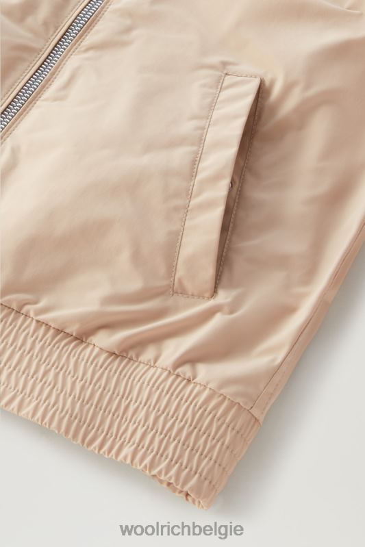g stadsbommenwerper in stedelijk tintje Woolrich meisjes 8TTN0909 veer beige kleding