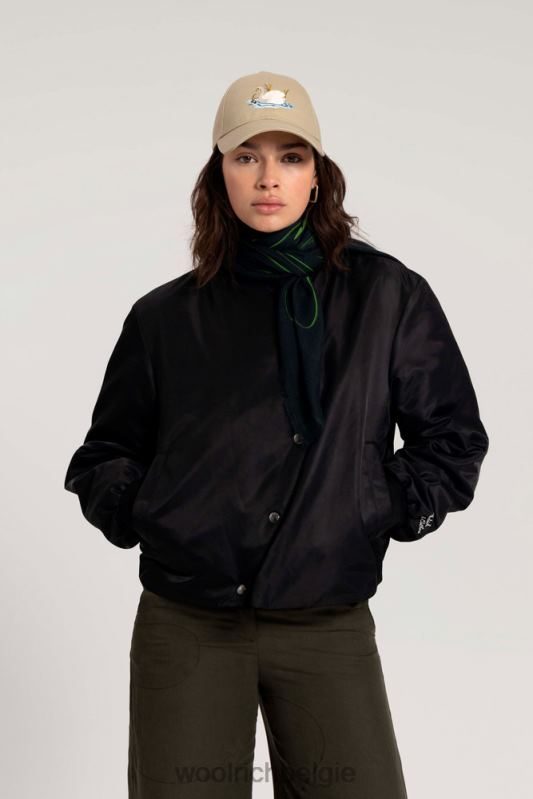 geborduurde baseballpet van een twill-katoenmix van Danielle Cathari Woolrich vrouwen 8TTN0140 beige accessoires