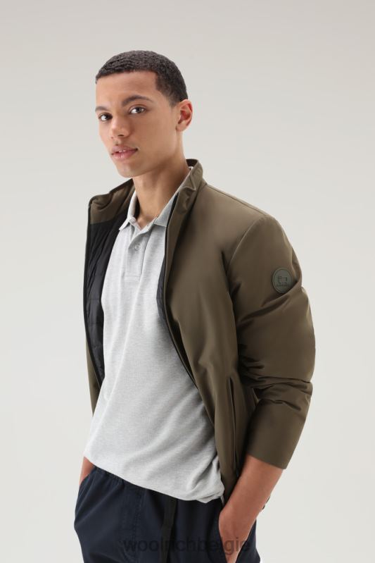 gevoerde zeilbommenwerper Woolrich Heren 8TTN0449 donkergroen kleding