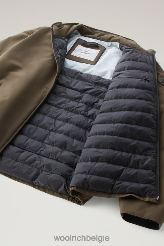 gevoerde zeilbommenwerper Woolrich Heren 8TTN0449 donkergroen kleding