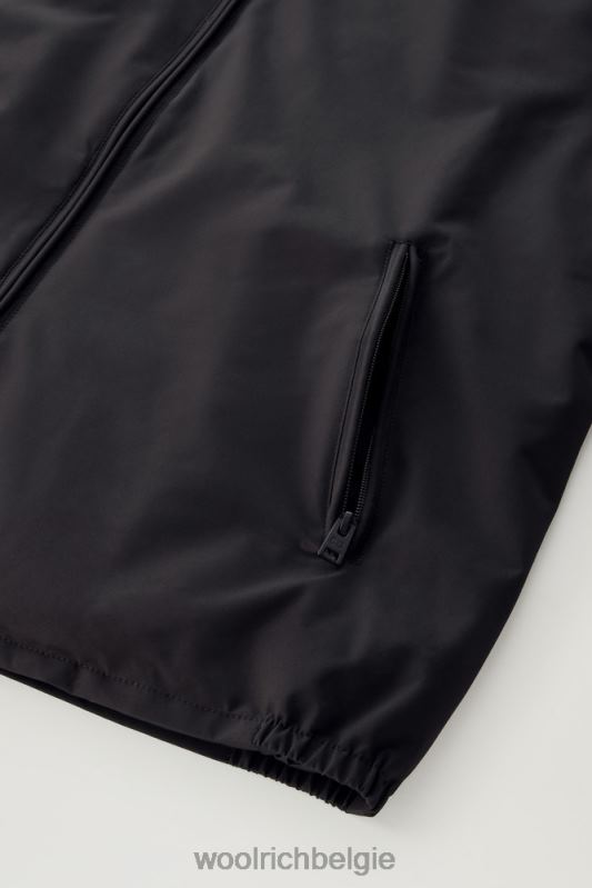 gevoerde zeilbommenwerper Woolrich Heren 8TTN0480 zwart kleding