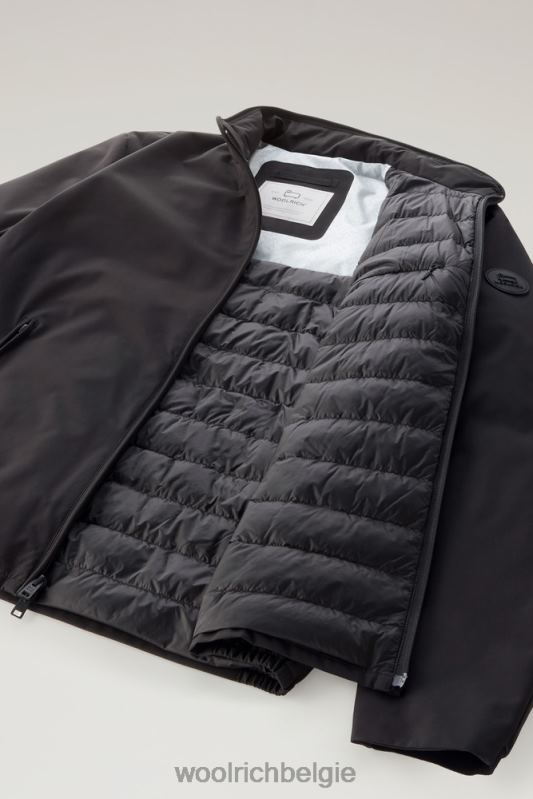 gevoerde zeilbommenwerper Woolrich Heren 8TTN0480 zwart kleding