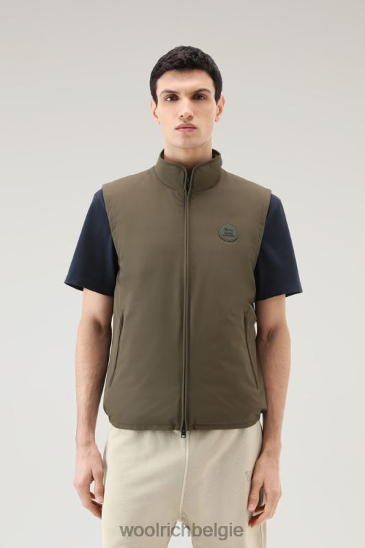 gewatteerd Pacific-vest Woolrich Heren 8TTN0491 donkergroen kleding