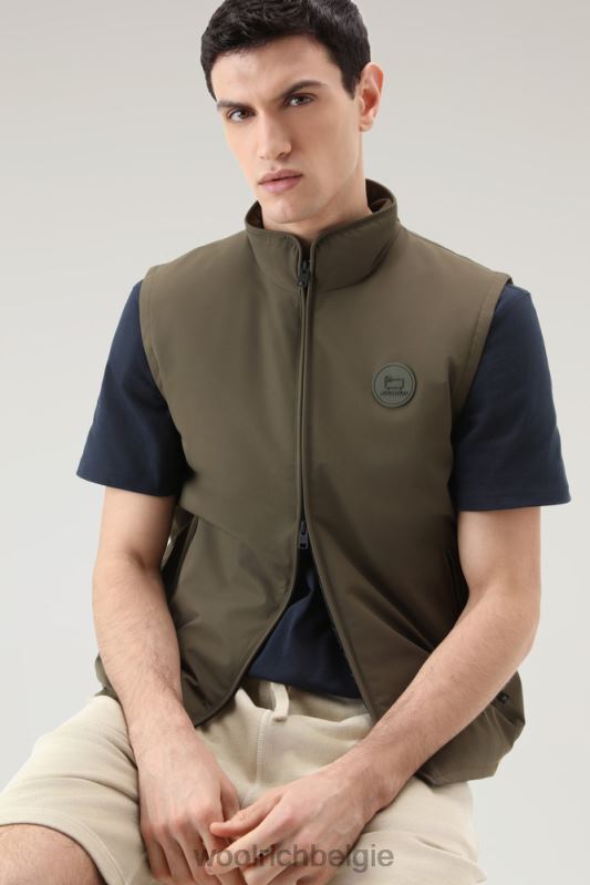 gewatteerd Pacific-vest Woolrich Heren 8TTN0491 donkergroen kleding