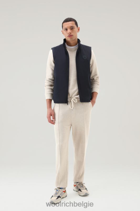 gewatteerd Pacific-vest Woolrich Heren 8TTN0589 Melton blauw kleding