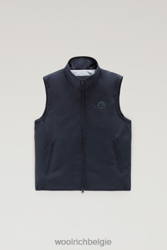 gewatteerd Pacific-vest Woolrich Heren 8TTN0589 Melton blauw kleding