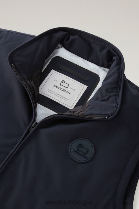 gewatteerd Pacific-vest Woolrich Heren 8TTN0589 Melton blauw kleding