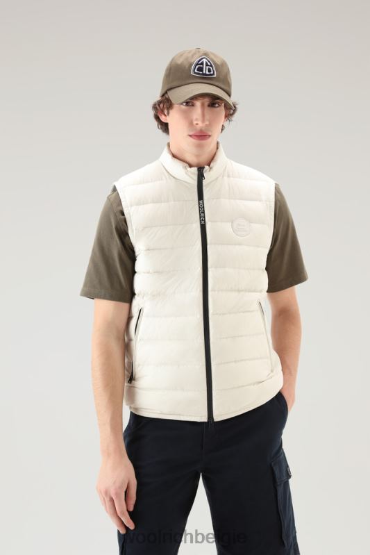gewatteerd en gewatteerd Sundance-vest Woolrich Heren 8TTN0411 melkachtige crème kleding