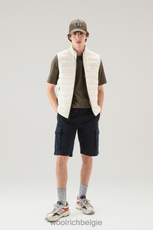 gewatteerd en gewatteerd Sundance-vest Woolrich Heren 8TTN0411 melkachtige crème kleding