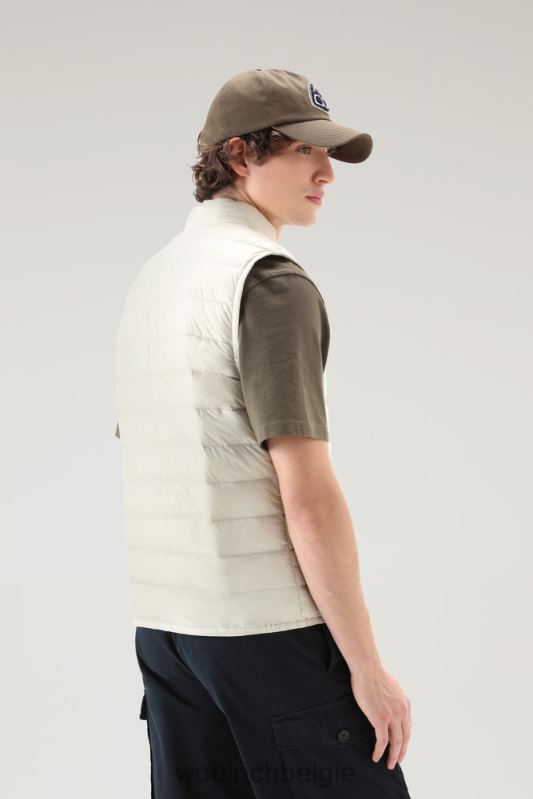 gewatteerd en gewatteerd Sundance-vest Woolrich Heren 8TTN0411 melkachtige crème kleding