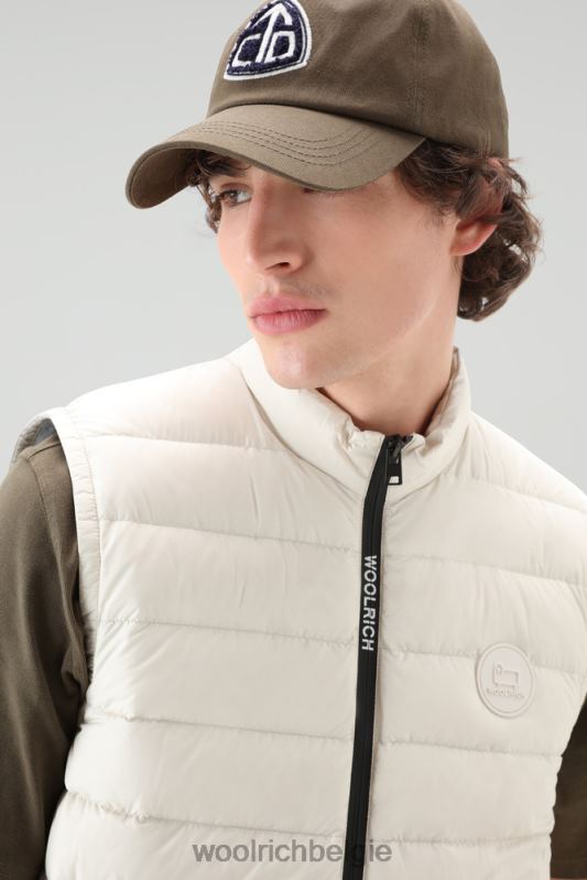 gewatteerd en gewatteerd Sundance-vest Woolrich Heren 8TTN0411 melkachtige crème kleding