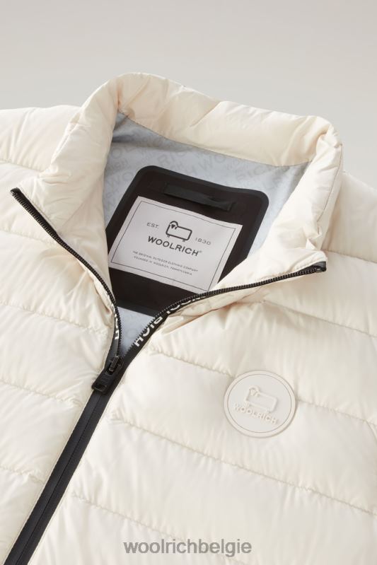 gewatteerd en gewatteerd Sundance-vest Woolrich Heren 8TTN0411 melkachtige crème kleding
