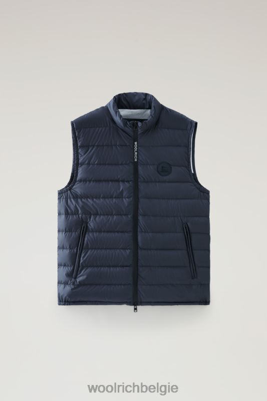 gewatteerd en gewatteerd Sundance-vest Woolrich Heren 8TTN0473 Melton blauw kleding