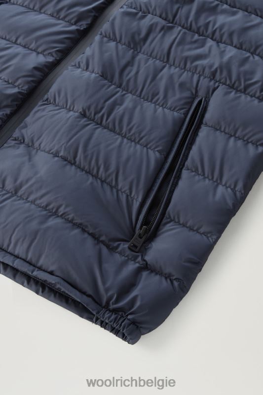 gewatteerd en gewatteerd Sundance-vest Woolrich Heren 8TTN0473 Melton blauw kleding