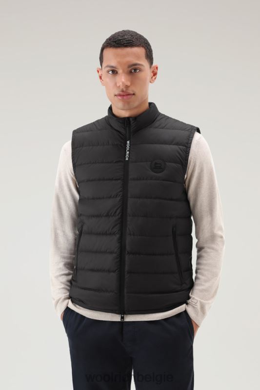 gewatteerd en gewatteerd Sundance-vest Woolrich Heren 8TTN0611 zwart kleding